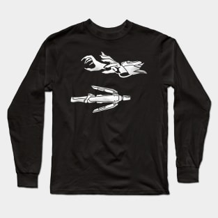 moira mercy weapons white Long Sleeve T-Shirt